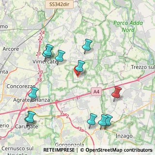 Mappa Via Carlo Alberto Dalla Chiesa, 20876 Ornago MB, Italia (4.855)