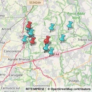Mappa Via Carlo Alberto Dalla Chiesa, 20876 Ornago MB, Italia (2.92571)