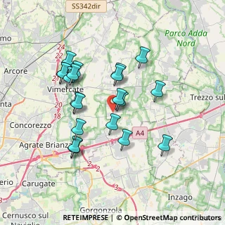 Mappa SP176, 20876 Ornago MB, Italia (3.284)