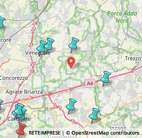 Mappa Via Carlo Alberto Dalla Chiesa, 20876 Ornago MB, Italia (6.3625)
