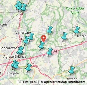 Mappa Via Carlo Alberto Dalla Chiesa, 20876 Ornago MB, Italia (5.13647)