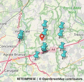 Mappa Via Carlo Alberto Dalla Chiesa, 20876 Ornago MB, Italia (3.125)