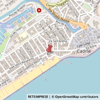 Mappa Viale Guglielmo Marconi, 5, 30021 Caorle, Venezia (Veneto)