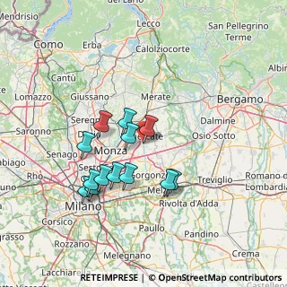 Mappa Via Giuseppe Mazzini, 20875 Burago di Molgora MB, Italia (12.67615)
