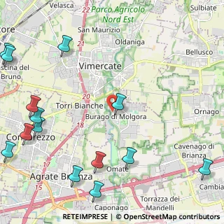 Mappa Via Giuseppe Mazzini, 20875 Burago di Molgora MB, Italia (3.24786)