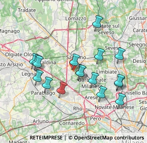 Mappa Via Garavaglia, 21042 Caronno Pertusella VA, Italia (7.17)