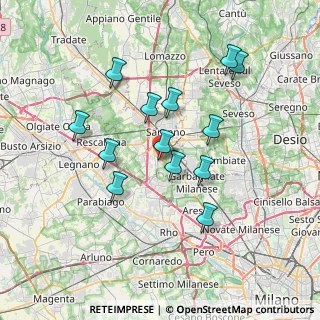Mappa Via Garavaglia, 21042 Caronno Pertusella VA, Italia (6.54615)