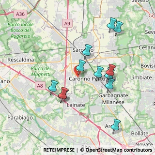Mappa Via Garavaglia, 21042 Caronno Pertusella VA, Italia (3.7325)
