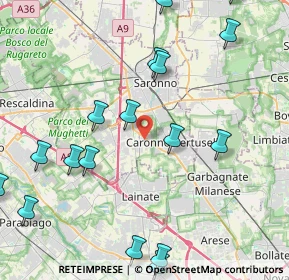 Mappa Via Garavaglia, 21042 Caronno Pertusella VA, Italia (5.75)