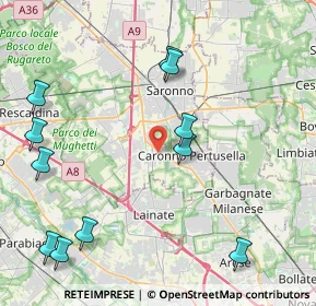 Mappa Via Garavaglia, 21042 Caronno Pertusella VA, Italia (5.14364)
