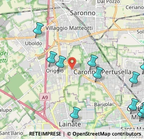 Mappa Via Garavaglia, 21042 Caronno Pertusella VA, Italia (2.73727)