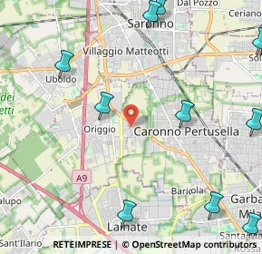 Mappa Via Garavaglia, 21042 Caronno Pertusella VA, Italia (3.14545)