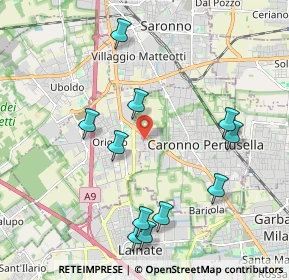 Mappa Via Garavaglia, 21042 Caronno Pertusella VA, Italia (2.16545)