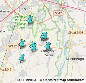 Mappa Via Rocca, 24059 Urgnano BG, Italia (2.88727)