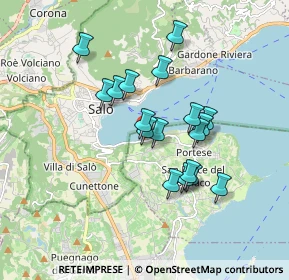 Mappa Via Porticcioli, 25087 Salò BS, Italia (1.45278)