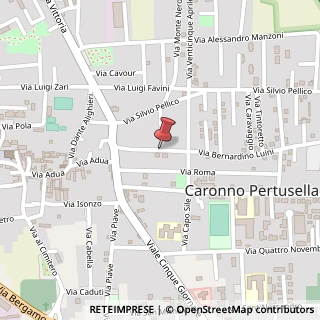 Mappa Via Bernardino Luini, 145, 21042 Caronno Pertusella, Varese (Lombardia)
