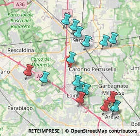 Mappa Via Borromeo, 21040 Origgio VA, Italia (4.22118)