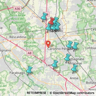 Mappa Via Borromeo, 21040 Origgio VA, Italia (4.07923)
