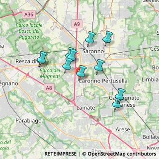 Mappa Via Borromeo, 21040 Origgio VA, Italia (3.16727)