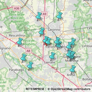 Mappa Via Borromeo, 21040 Origgio VA, Italia (3.94176)