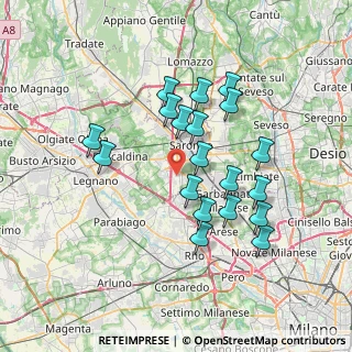 Mappa Via Borromeo, 21040 Origgio VA, Italia (6.53895)