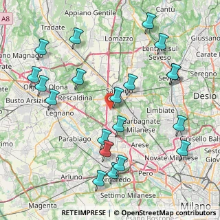 Mappa Via Borromeo, 21040 Origgio VA, Italia (9.566)