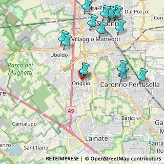 Mappa Via Borromeo, 21040 Origgio VA, Italia (2.44733)