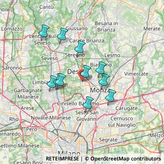 Mappa Vicolo Sarca, 20851 Muggiò MB, Italia (6.01818)
