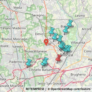 Mappa Vicolo Sarca, 20835 Muggiò MB, Italia (3.50231)