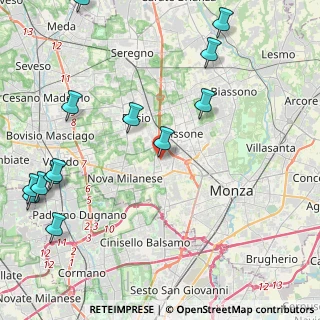 Mappa Vicolo Sarca, 20835 Muggiò MB, Italia (5.94429)
