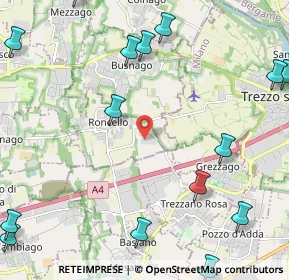 Mappa Via Leonardo da Vinci, 20877 Roncello MB, Italia (3.18)