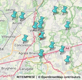 Mappa Via Don G. Minzoni, 20875 Burago di Molgora MB, Italia (3.98143)