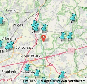 Mappa Via Don G. Minzoni, 20875 Burago di Molgora MB, Italia (6.158)