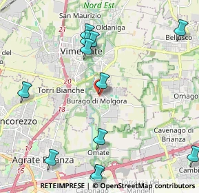 Mappa Via Don G. Minzoni, 20875 Burago di Molgora MB, Italia (2.59833)