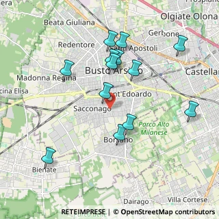 Mappa Via Pettirosso, 21052 Busto Arsizio VA, Italia (1.93462)