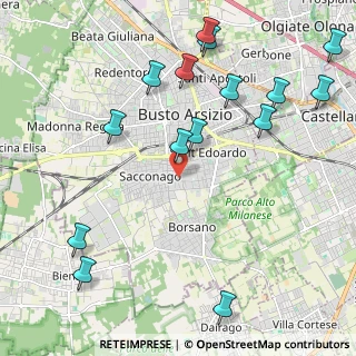 Mappa Via Pettirosso, 21052 Busto Arsizio VA, Italia (2.58)