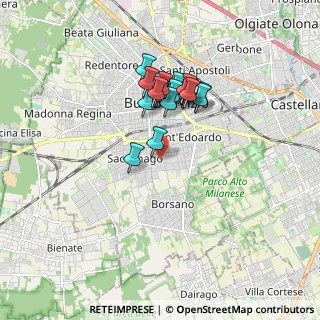 Mappa Via Pettirosso, 21052 Busto Arsizio VA, Italia (1.394)