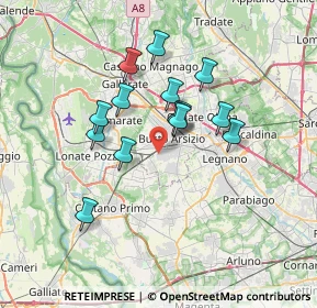 Mappa Via Monfalcone, 21052 Busto Arsizio VA, Italia (5.72857)