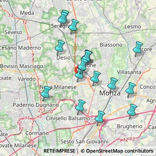 Mappa Via Tommaso Edison, 20835 Muggiò MB, Italia (3.86)