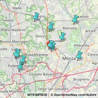 Mappa Via Tommaso Edison, 20835 Muggiò MB, Italia (4.30091)