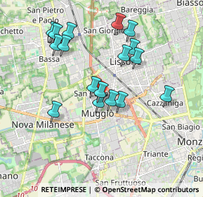 Mappa Via Tommaso Edison, 20835 Muggiò MB, Italia (1.73588)