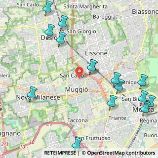 Mappa Via Tommaso Edison, 20835 Muggiò MB, Italia (2.74733)