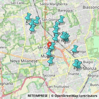 Mappa Via Tommaso Edison, 20835 Muggiò MB, Italia (1.76176)