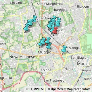 Mappa Via Tommaso Edison, 20835 Muggiò MB, Italia (1.5435)