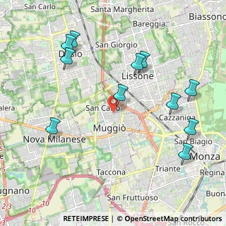 Mappa Via Tommaso Edison, 20835 Muggiò MB, Italia (2.33364)
