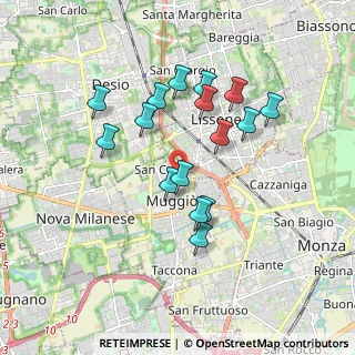Mappa Via Tommaso Edison, 20835 Muggiò MB, Italia (1.58875)