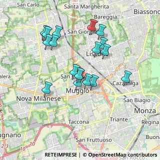 Mappa Via Tommaso Edison, 20835 Muggiò MB, Italia (1.73588)