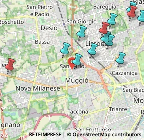 Mappa Via Trieste, 20834 Muggiò MB, Italia (2.41538)