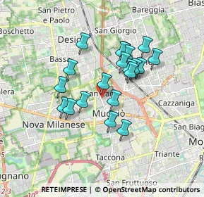 Mappa Via Trieste, 20834 Muggiò MB, Italia (1.4035)