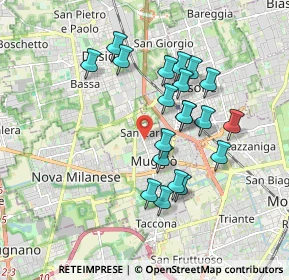 Mappa Via Trieste, 20834 Muggiò MB, Italia (1.6275)